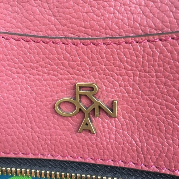 Oryany "Sarah" Pebble Leather Satchel with Braiding Detail, Marsala (Warm Rose) - Picture 8 of 15